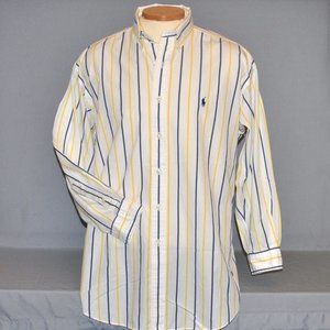 Ralph Lauren Mens Shirt Size Large Striped Long Sleeve Button Down